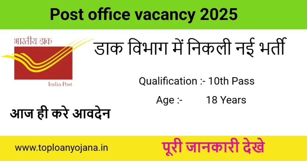 Haryana post office vacancy 2025