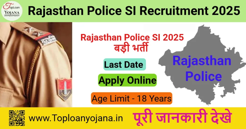 Rajasthan Police SI Recruitment 2025