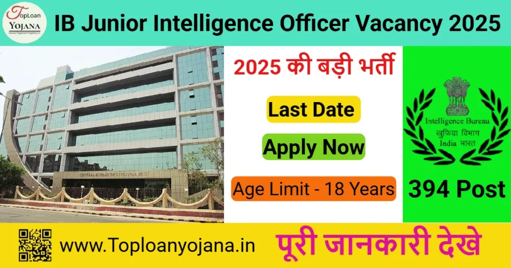 IB Junior Intelligence Officer Recruitment 2025
