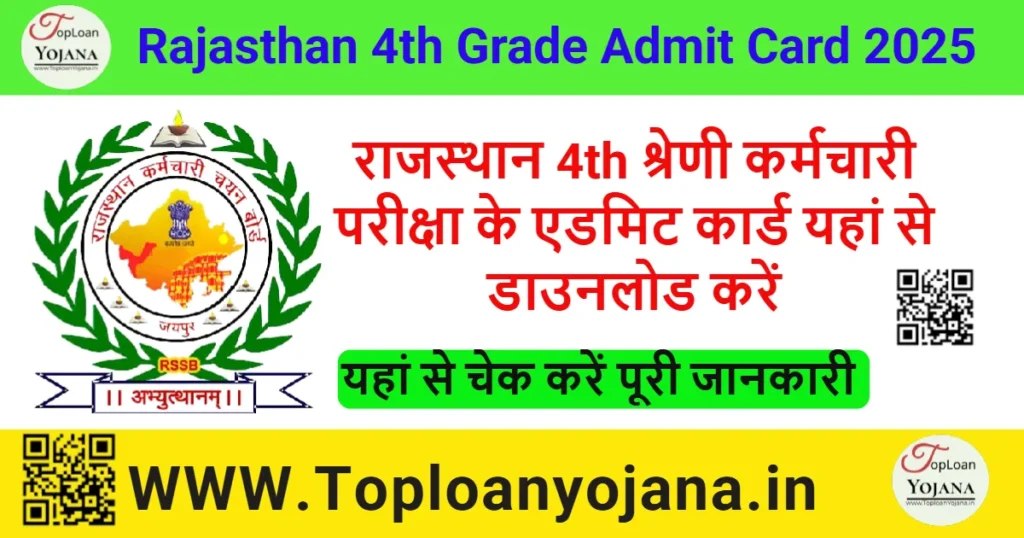 Rajasthan 4th Grade Admit Card 2025