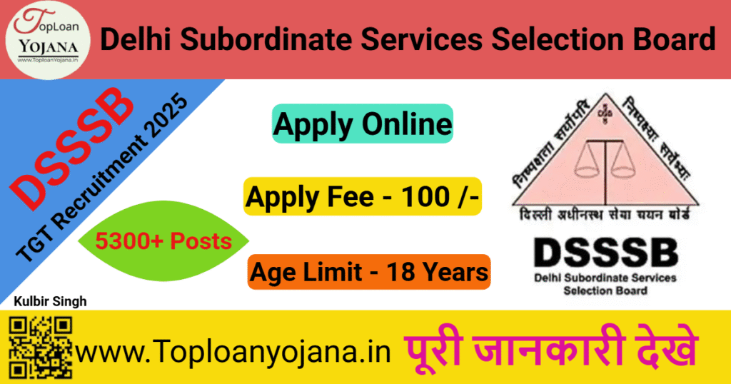 DSSSB TGT Recruitment 2025